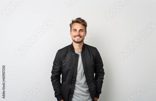 Young scandinavian male tech entrepreneur in a confident pose