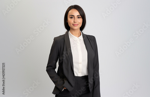 Middle eastern female tech entrepreneur in a confident pose
