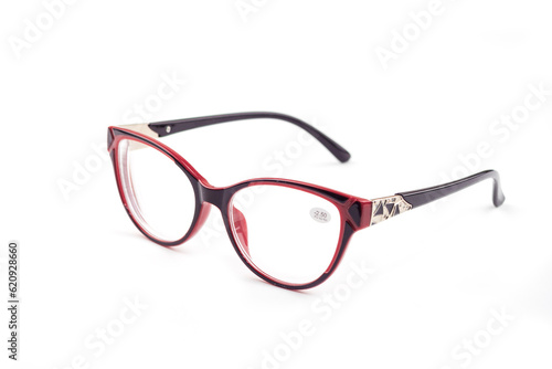 Glasses for vision-women's Glasses. on white background 