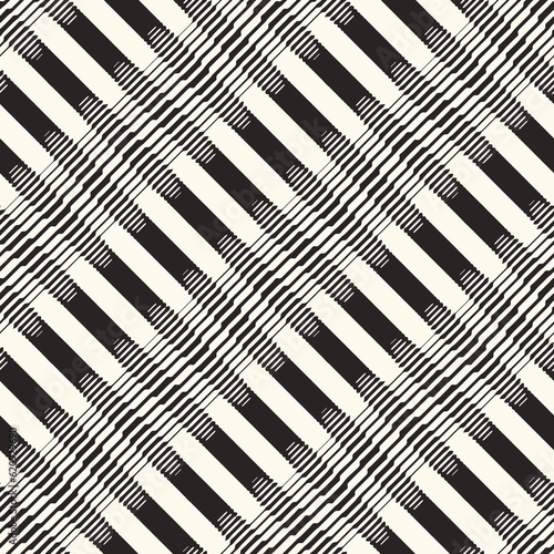 Monochrome Moiré Effect Textured Dashed Diagonal Striped Pattern