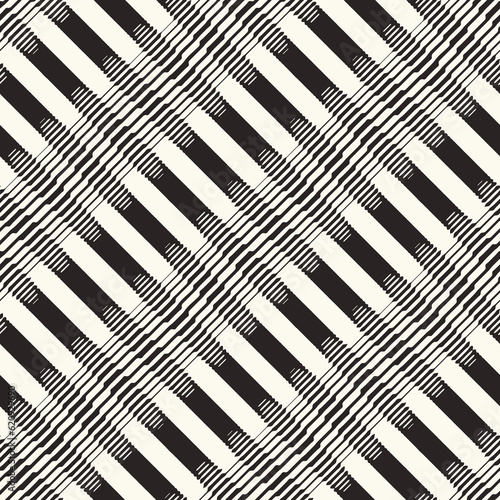 Monochrome Moir   Effect Textured Dashed Diagonal Striped Pattern