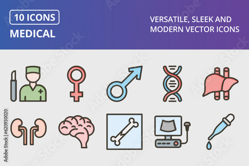Vector Medical Icon Set
