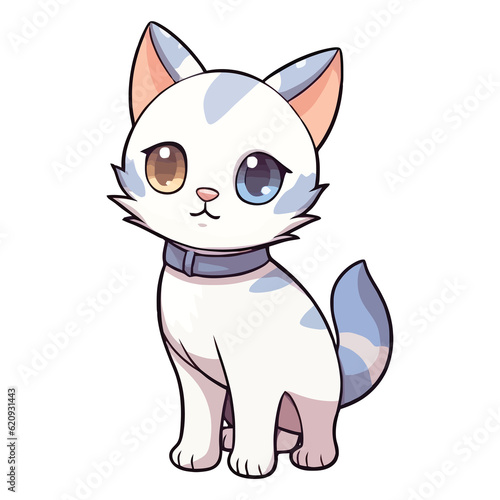 Artistic Meow  2D Illustration of a Darling Siamese Cat