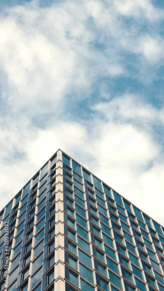 office building vertical timelapse office building vertical timelapse