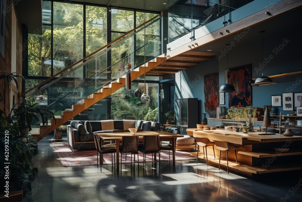 Sustainable Modern Interiors, Generative AI Sustainable Modern Interiors, Generative AI