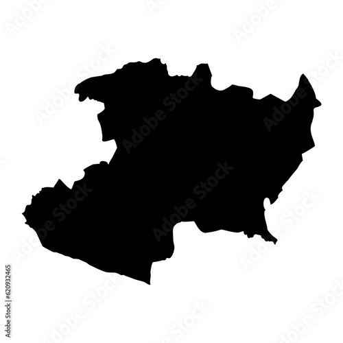 Michoacan state map, administrative division of the country of Mexico. Vector illustration.