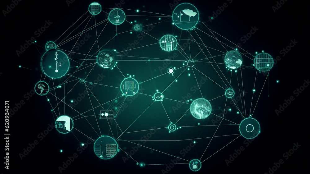 IoT Internet of Things, Internet network technology, digital software development, big data concept, Generative Ai IoT Internet of Things, Internet network technology, digital software development, big data concept, Generative Ai