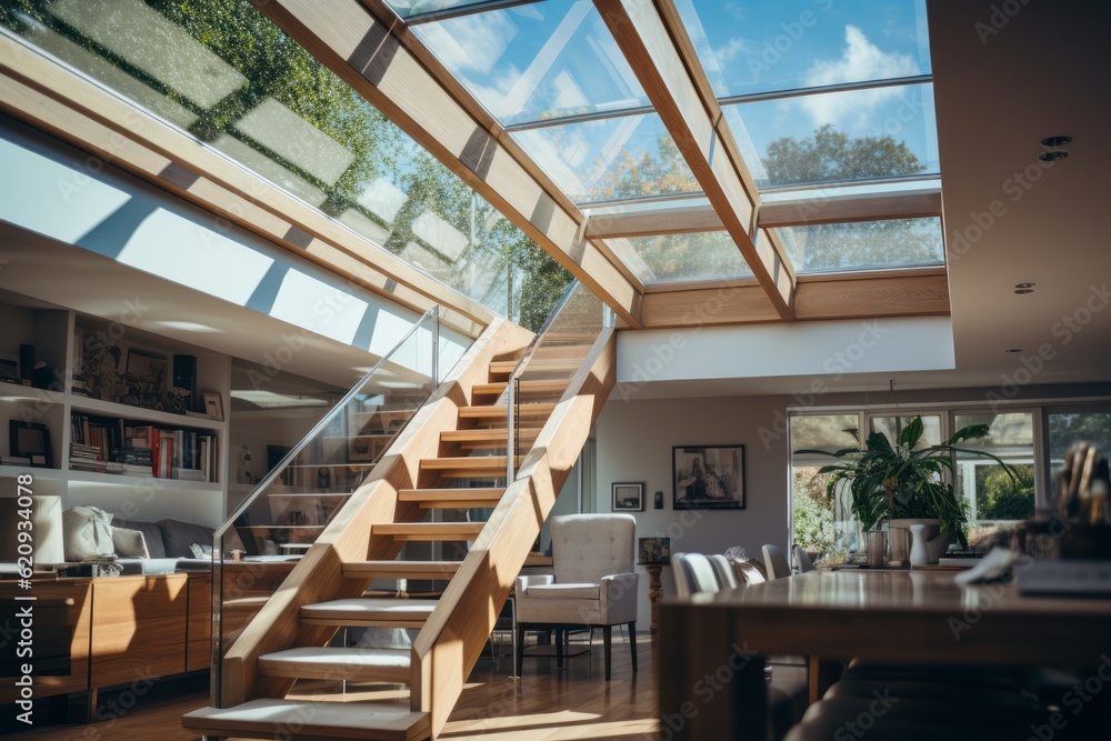 Modern Skylight Interiors, Generative AI Modern Skylight Interiors, Generative AI