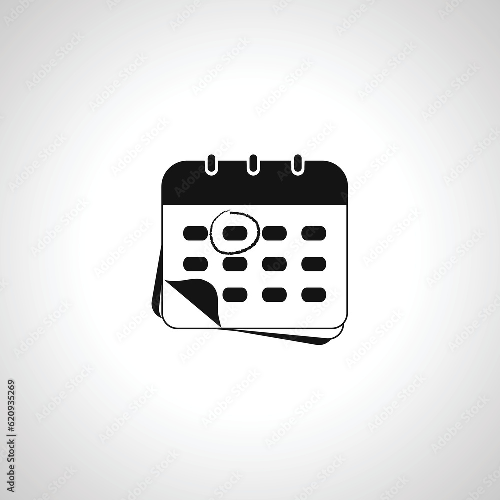 Calendar icon. wall Calendar icon.