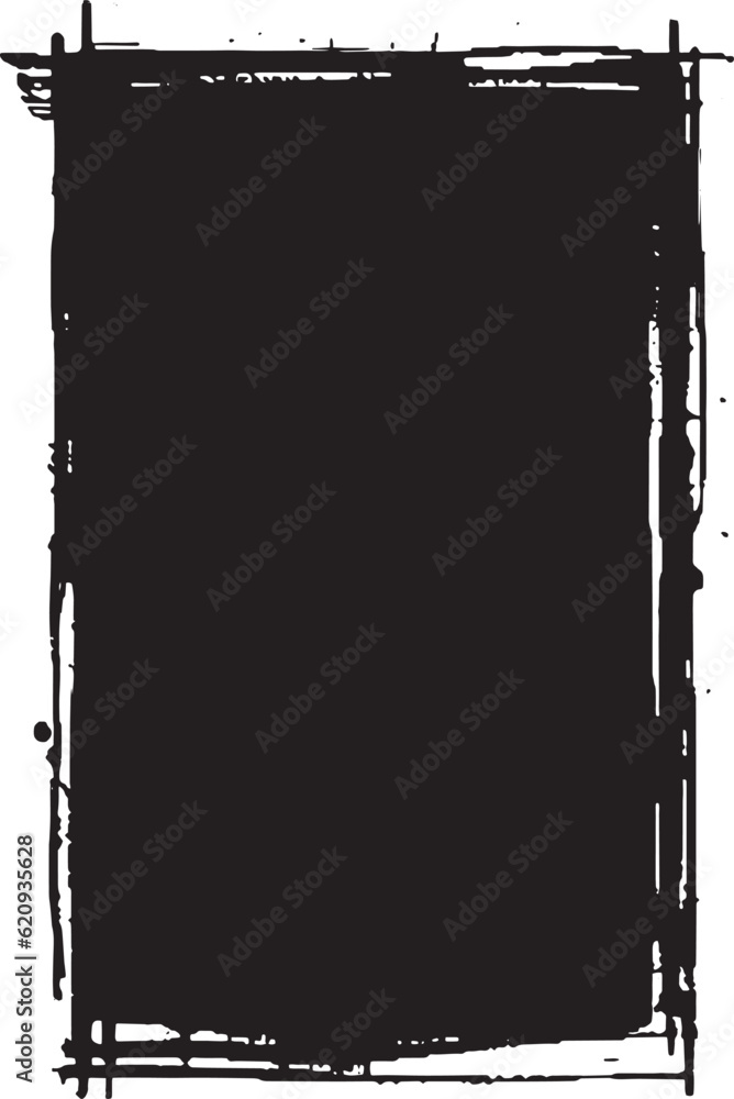 Black square. Painted grunge texture. Brush, smear, stains on white background. Design Element. Black square. Painted grunge texture. Brush, smear, stains on white background. Design Element.