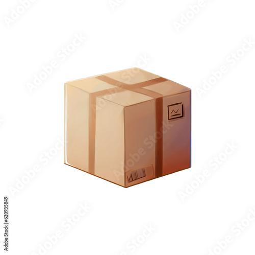 parcel box ,png Generative AI