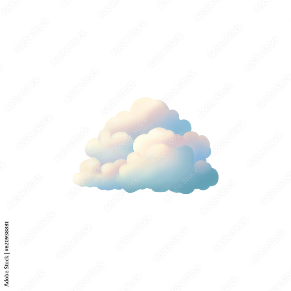 Cloud illustration png Generative AI Cloud illustration png Generative AI