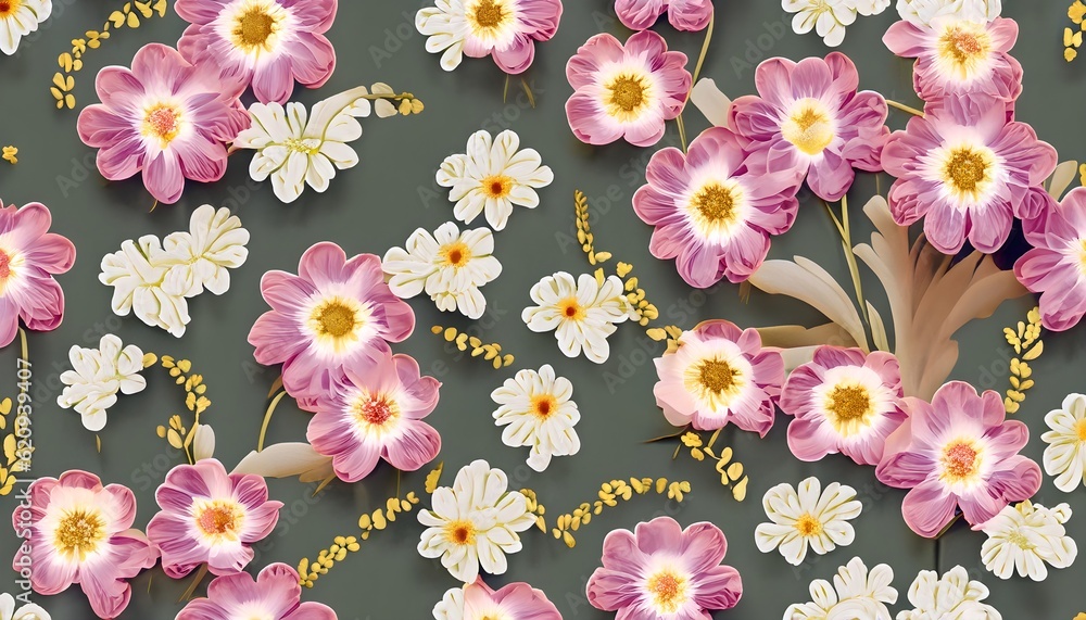 floral pattern, AI generated floral pattern, AI generated