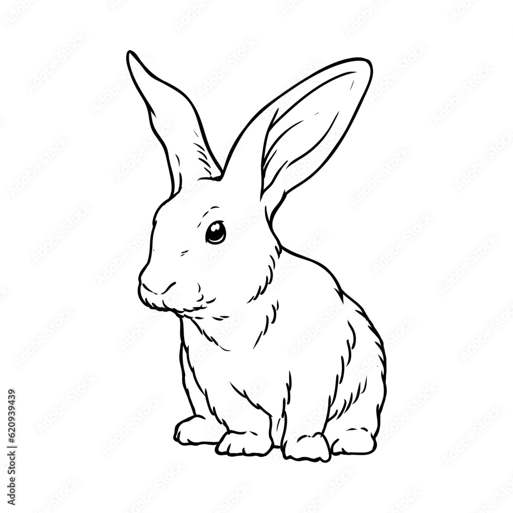 Obraz premium Rabbit drawing