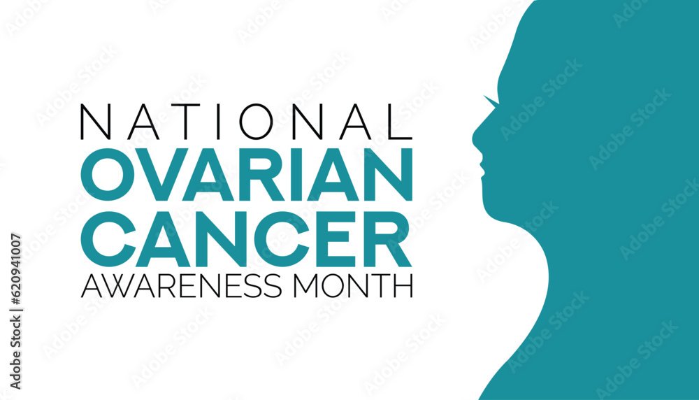 Ovarian Cancer awareness month is observed every year in September. banner design template Vector illustration background design.
