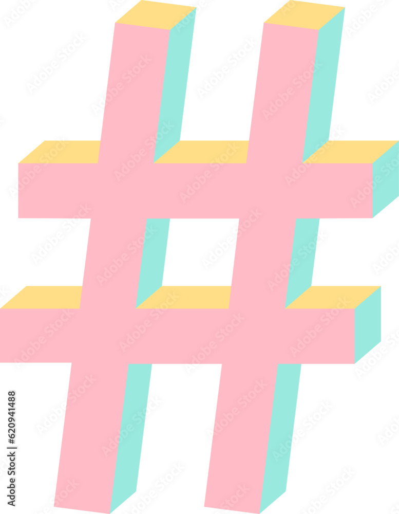 Obraz premium Hashtag Sign