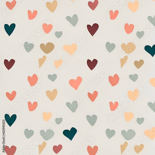 Background Hearts Generative AI