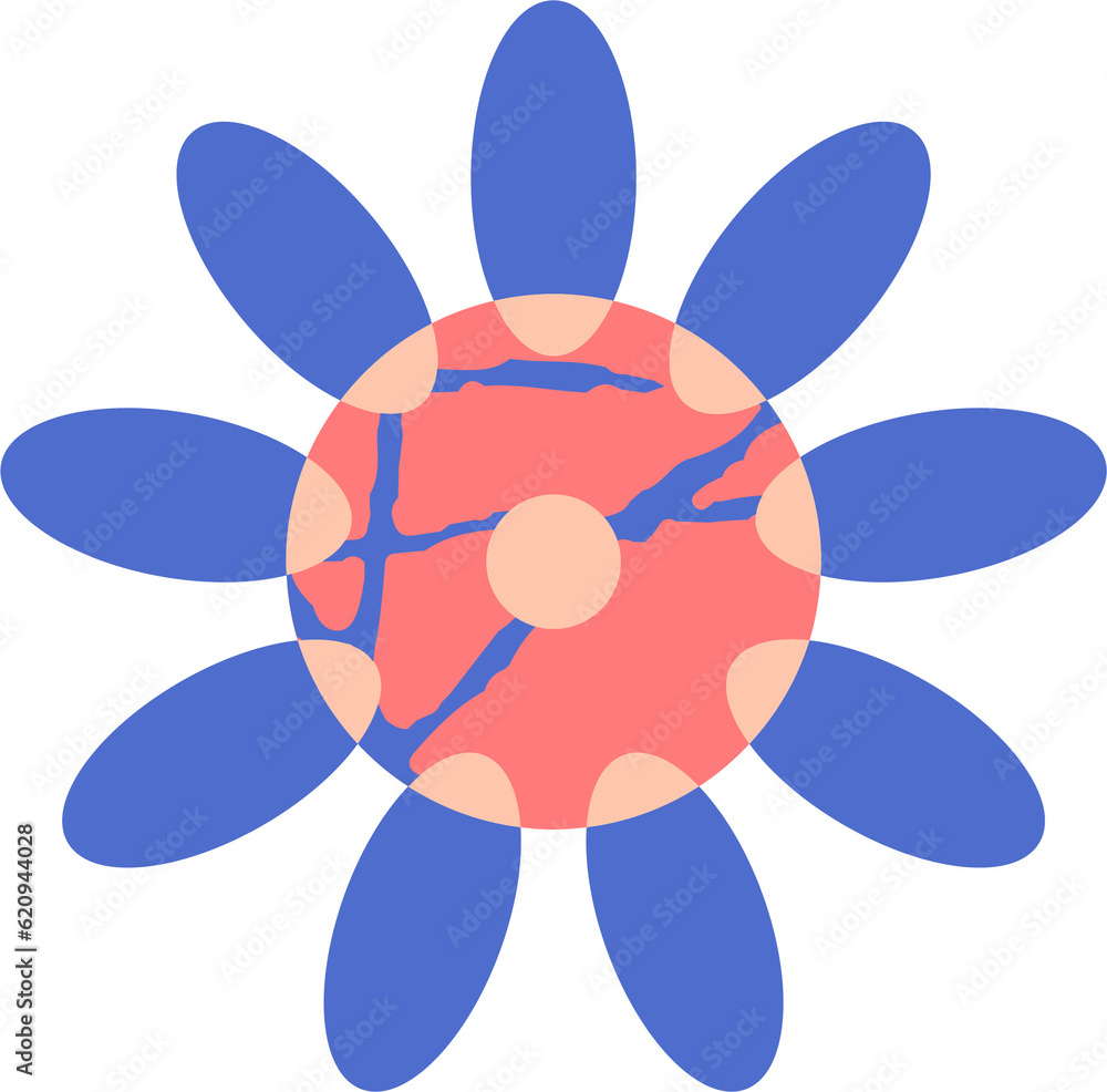 abstraction flower plant texture naive geometric abstraction flower plant texture naive geometric