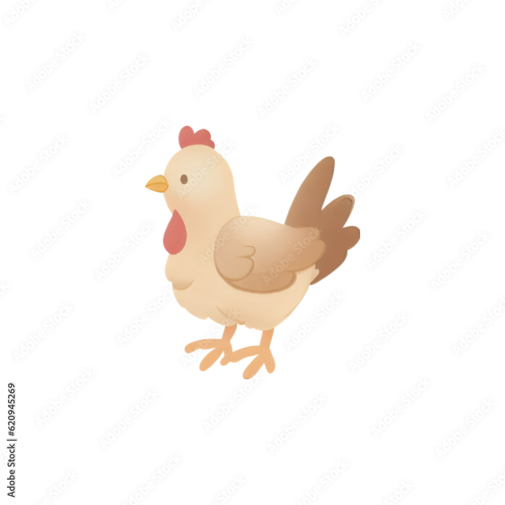 Chicken illustration png Generative AI Chicken illustration png Generative AI