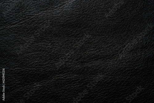 Photos Genuine black cowhide leather background full grain leather texture