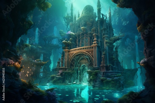 Ancient city underwater 