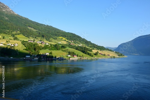 Beautiful landscape along the fjords of Norway © vintagepix