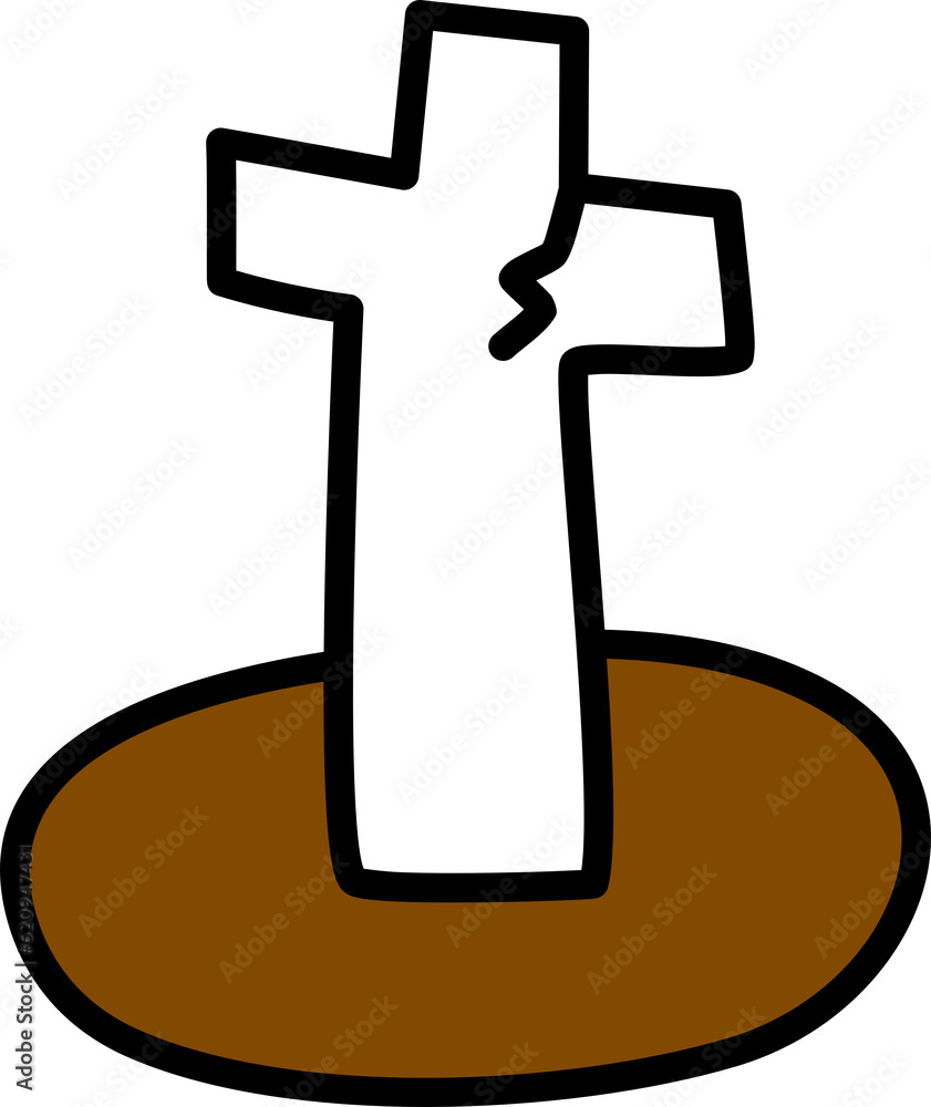 Doodle hand drawn cute cross for halloween day. Doodle hand drawn cute cross for halloween day.
