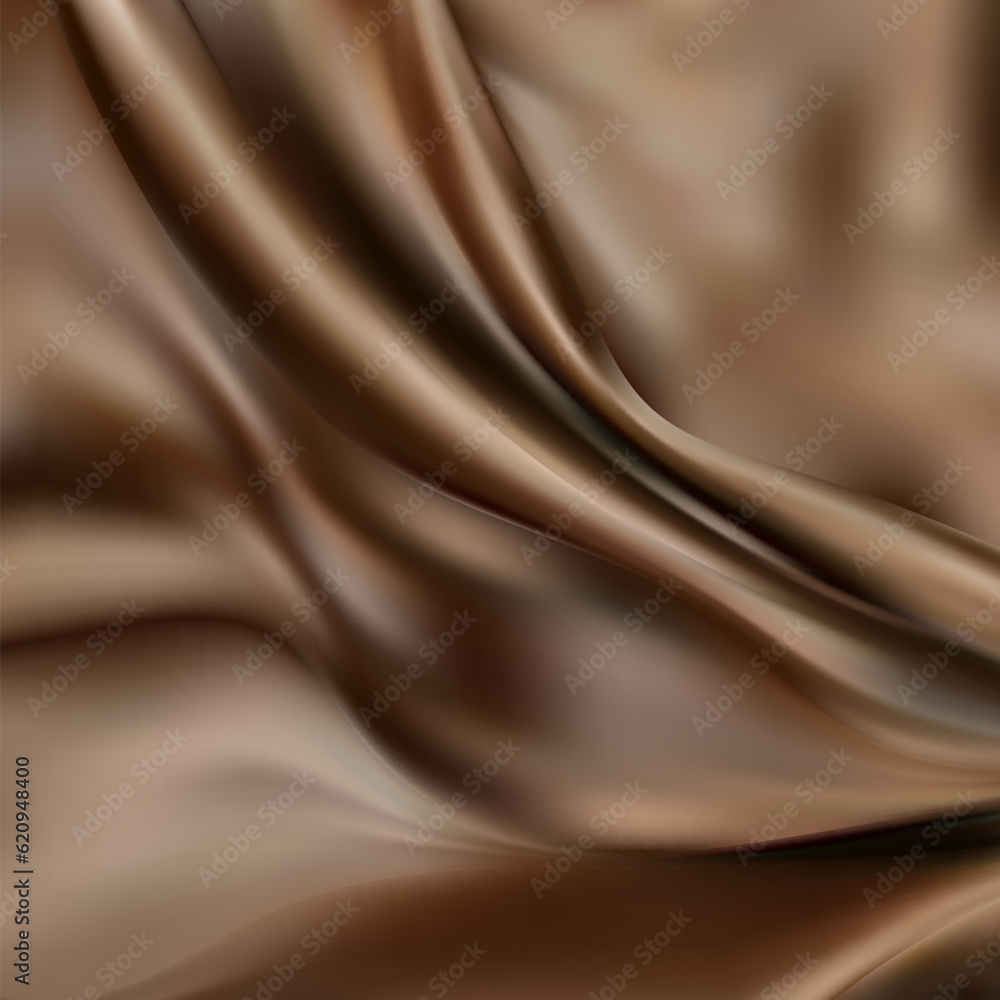 Fototapeta premium abstract background luxury cloth or liquid wave. brown flag pattern on the fabric texture. brown fabric texture for background. eps 10