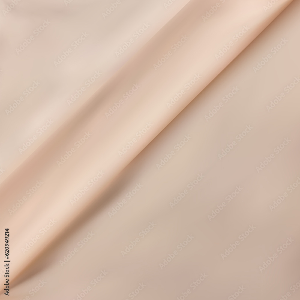 Beige brown crumpled fabric for creative background. Copy space. Vivid textile for wallpaper or design. eps 10 Beige brown crumpled fabric for creative background. Copy space. Vivid textile for wallpaper or design. eps 10