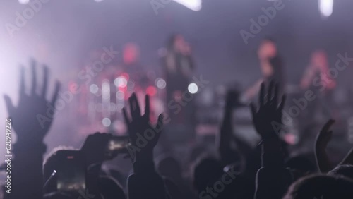 Wallpaper Mural People dancing with raised arms during performance Torontodigital.ca