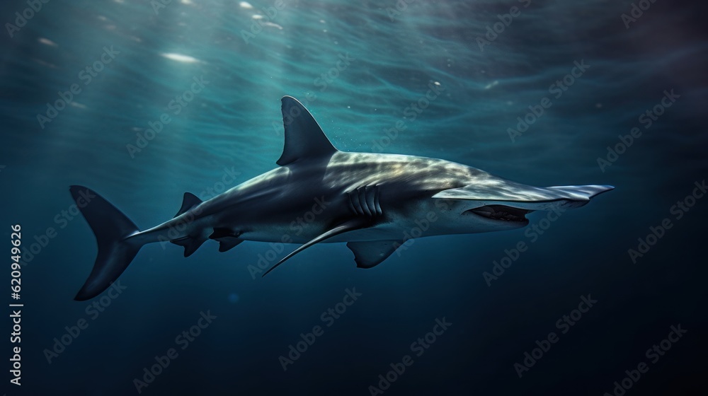 Obraz premium shark in aquarium