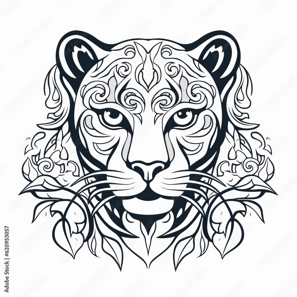 Panther Mandala, Generative AI Panther Mandala, Generative AI