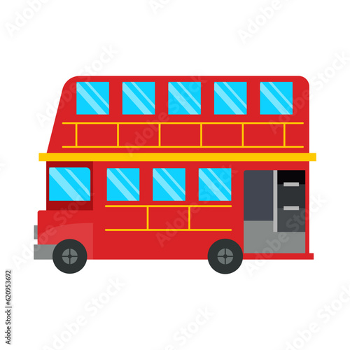 Airplane Cartoon Illustration. Toy Transport set in vector, the colorful version. Toys for kid games.