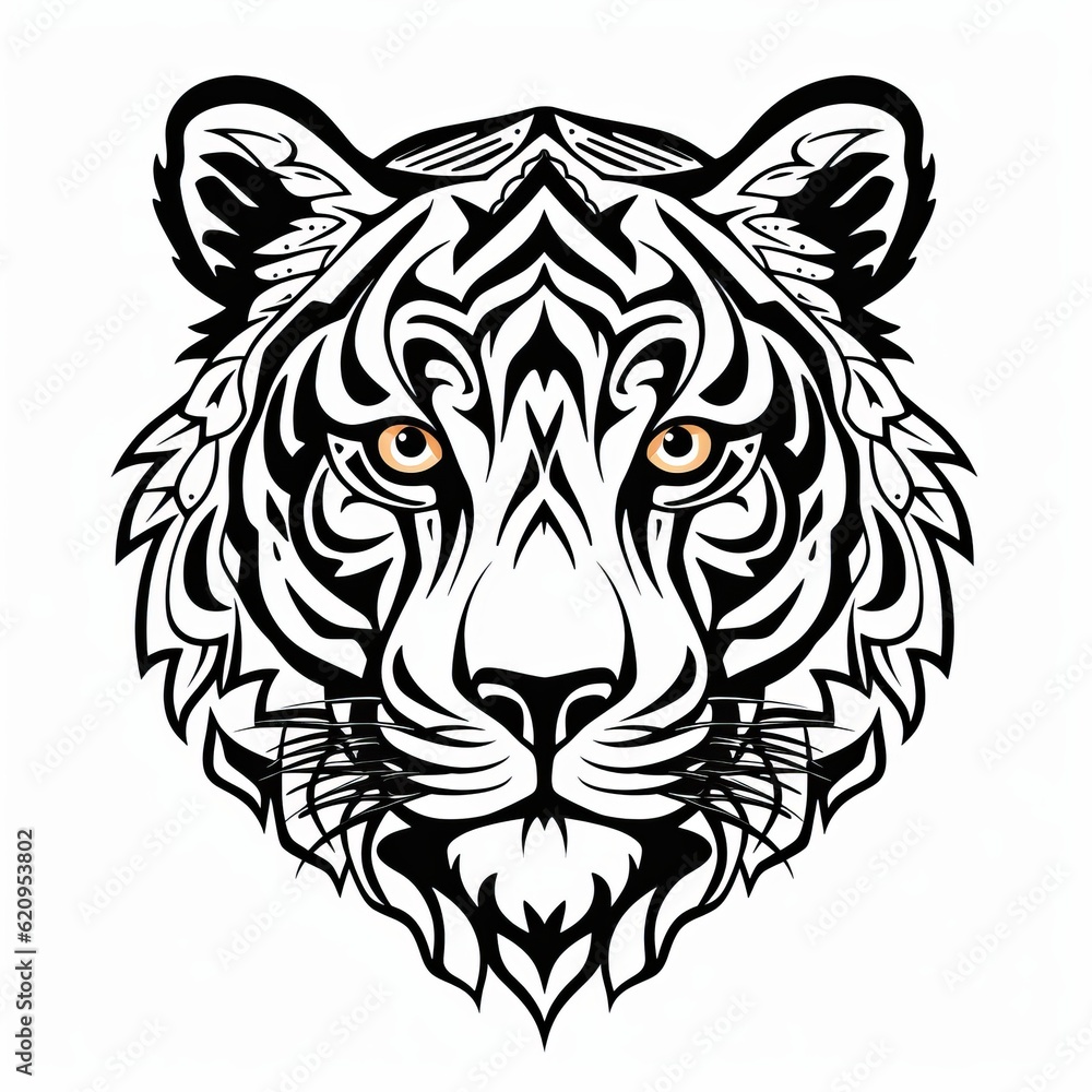 Tiger Mandala, Generative AI Tiger Mandala, Generative AI