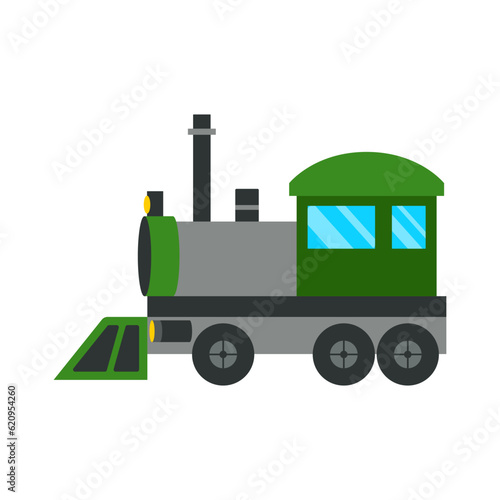 Airplane Cartoon Illustration. Toy Transport set in vector, the colorful version. Toys for kid games.