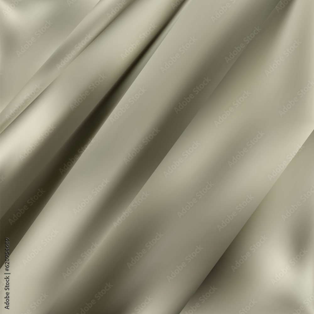 Obraz premium Abstract linen blend wavy fabric texture background. Crumpled gray dyed linen textiles canvas background. Top view. eps 10