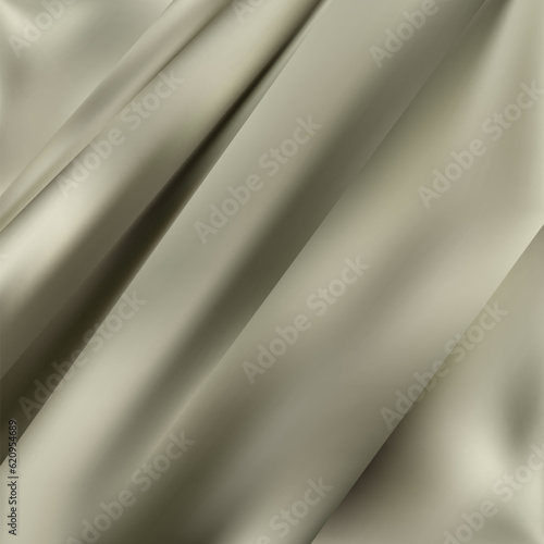 Abstract linen blend wavy fabric texture background. Crumpled gray dyed linen textiles canvas background. Top view. eps 10