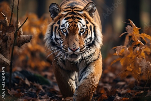 Enchanting Beauty Bengal Tiger in the Wild. Generative AI © Haider