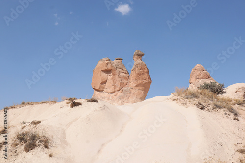 Devrent imagination valley Cappadocia Turkey. Camel shaped rock statue photo