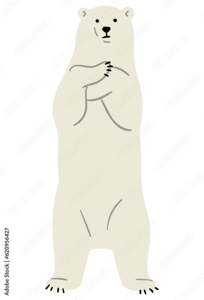 Polar Bear Single 12, vector illustration Polar Bear Single 12, vector illustration