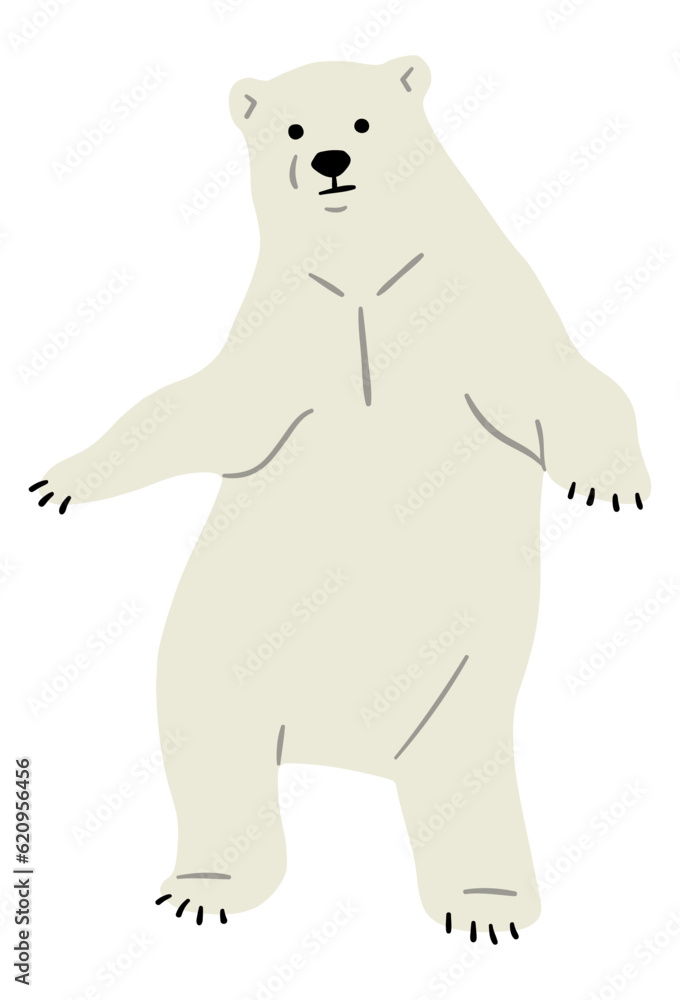 Polar Bear Single 22, vector illustration Polar Bear Single 22, vector illustration