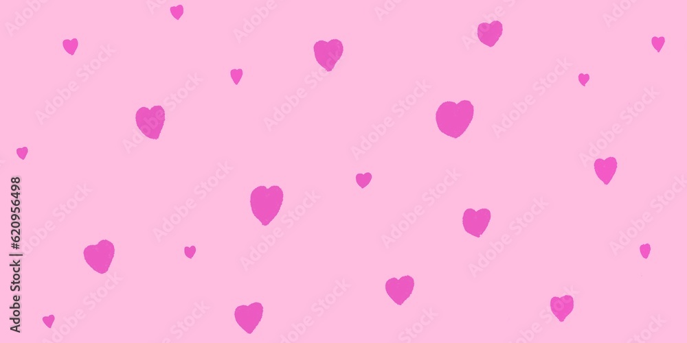 Pink heart shape on pink background illustration