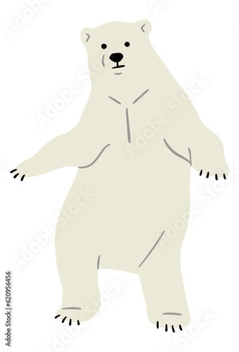 Polar Bear Single 22  vector illustration