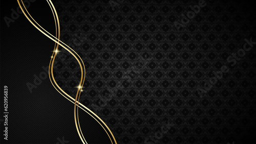 Premium card with gold elements, suitable for greeting card, invitation, etc.