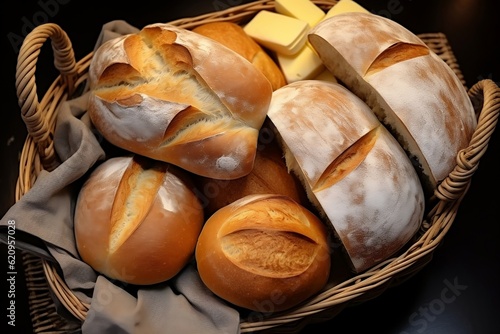 Baked Goodness Bread Delight. Generative AI