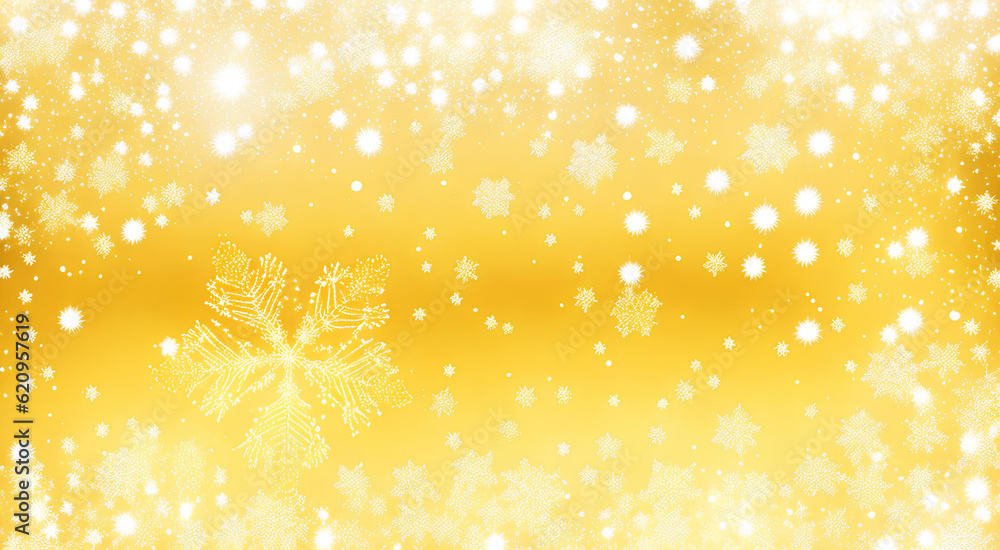 Golden background with snowflakes, winter banner for Christmas and new year, festive, decorative banner with a place to copy paste Golden background with snowflakes, winter banner for Christmas and new year, festive, decorative banner with a place to copy paste