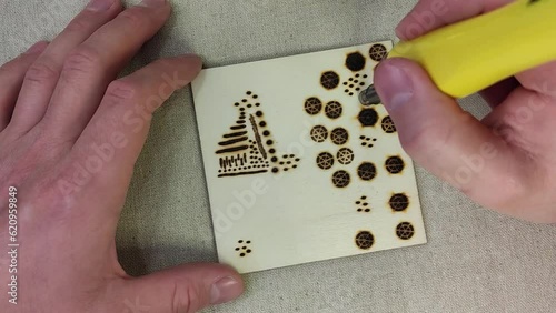 Woodburning ASMR round tips third