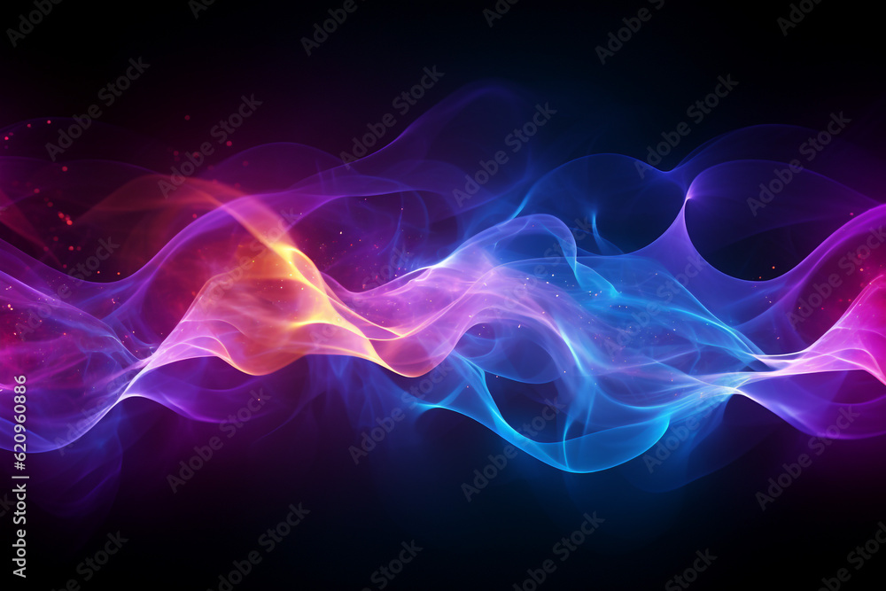 abstract background with smoke. Generative AI.

