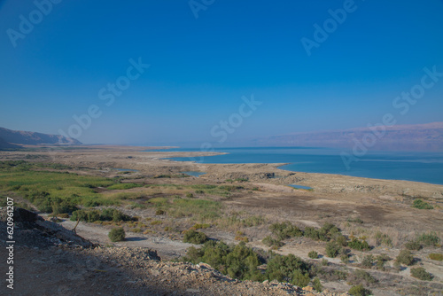 Dead Sea and mountains in Jericho  Palestine