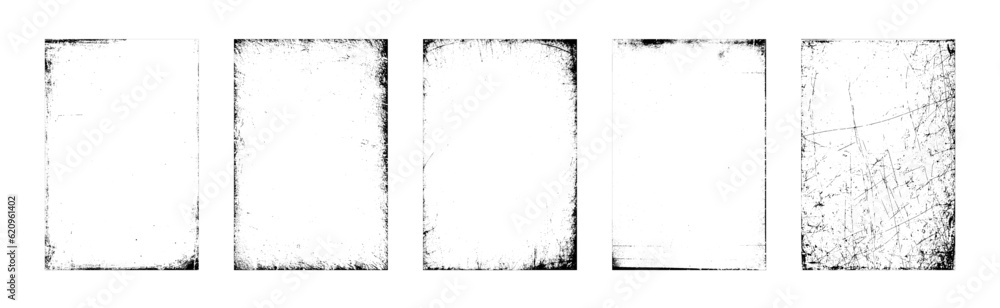 Vintage grunge paper texture. Old worn overlay distressed background. Torn and crumpled pattern for poster or vinyl album cover. Vector illustration of rough, dirty, grainy design.